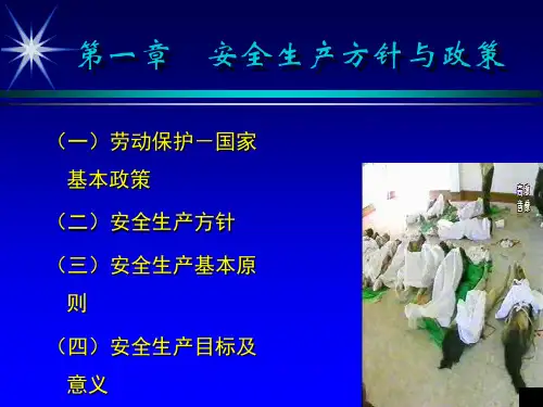 安全生产方针和政策专题培训课件