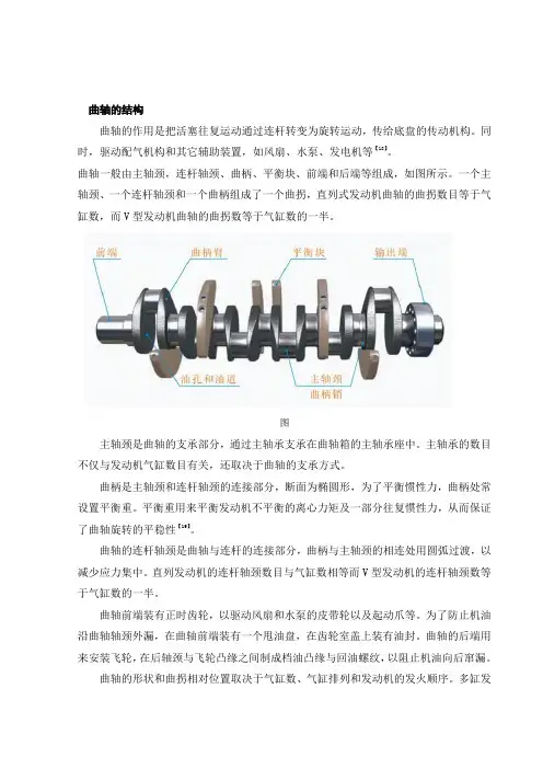 发动机曲轴结构设计