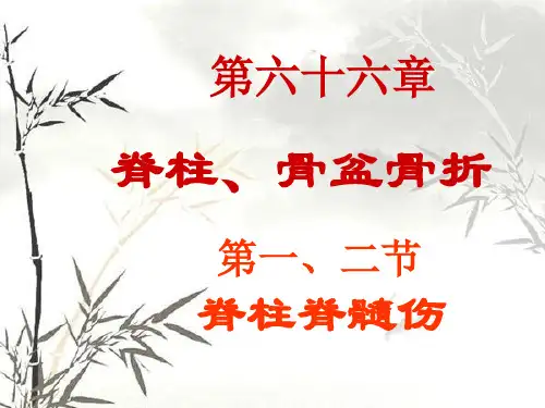 脊柱骨折和骨盆骨折精品PPT课件