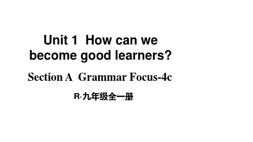 人教版九年级英语上册Unit 1第3课时(A Grammar Focus-4c)
