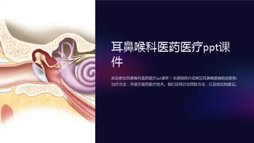 耳鼻喉科医药医疗ppt课件