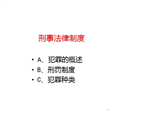 刑法知识PPT课件
