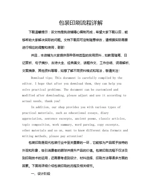 包装印刷流程详解