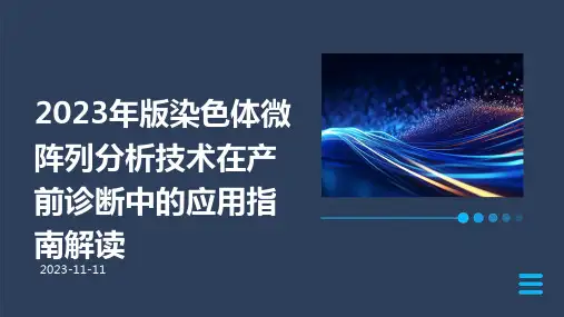 2023年版染色体微阵列分析技术在产前诊断中的应用指南解读ppt课件