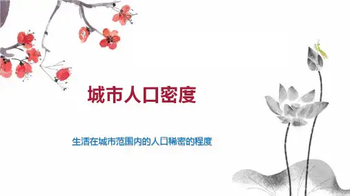 城市人口密度