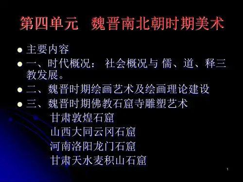 中国美术史讲义4(魏晋南北朝部分)ppt课件