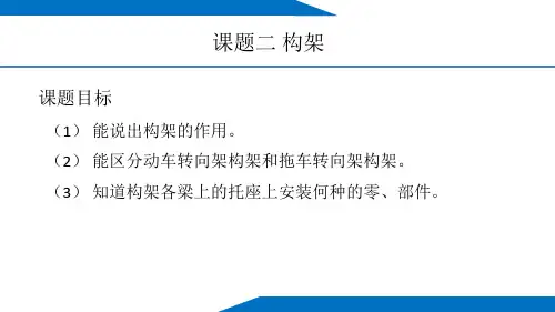 动车转向架构架和拖车转向架构架