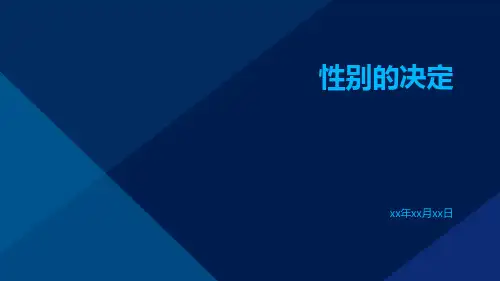 【医学课件】性别的决定