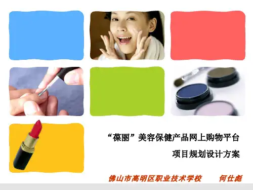 电子商务项目设计书PPT讲稿(电子商务师职业资格认证考试)