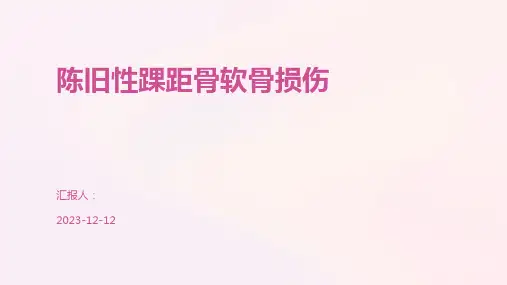 陈旧性踝距骨软骨损伤