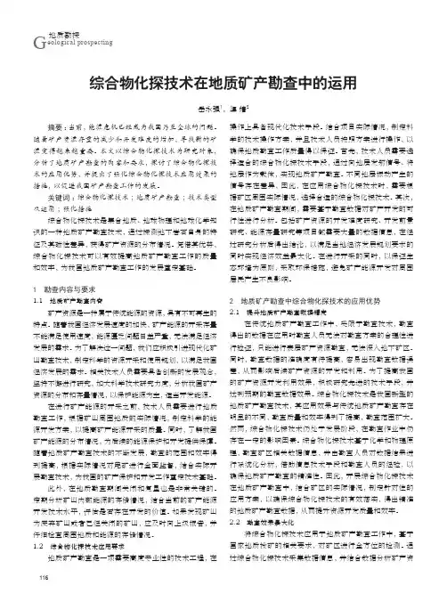综合物化探技术在地质矿产勘查中的运用