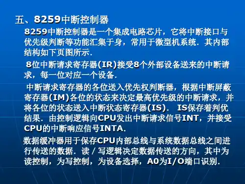8259中断控制器