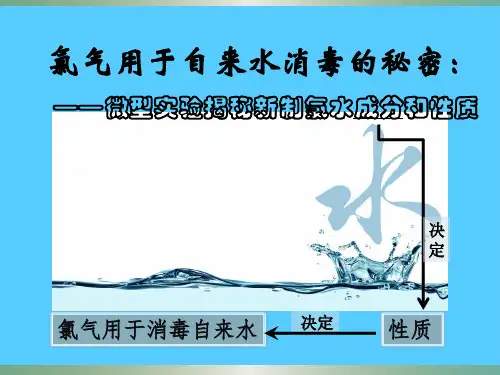 沪科版化学高一上册-2.2 微型实验揭秘新制氯水成分和性质 课件    PPT