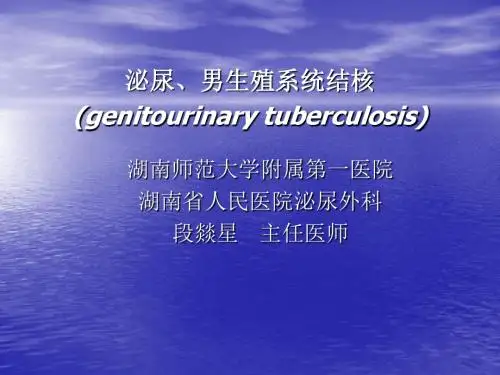泌尿、男生殖系统结核