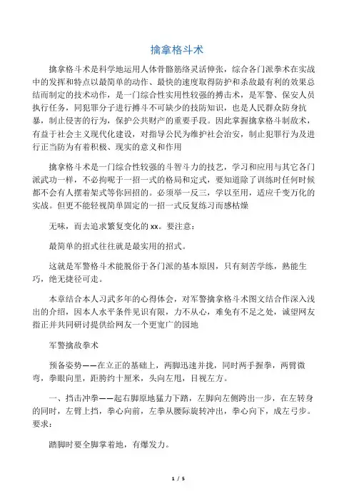 擒拿格斗术