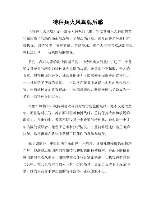 特种兵火凤凰观后感