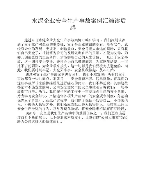安全事故案例观后感