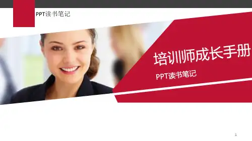 培训师成长手册教育PPT模板课件