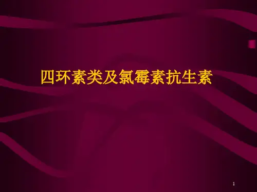 药理学四环素类及氯霉素ppt课件