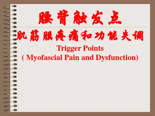 腰背肌筋膜触发点治疗课件