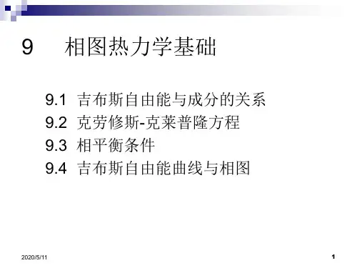 10相图热力学基础解析