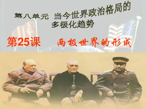 人教版历史选修3《两极格局的形成》ppt1