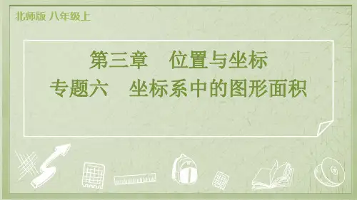 2024年北师大版八年级上册数学期末复习专题六 坐标系中的图形面积