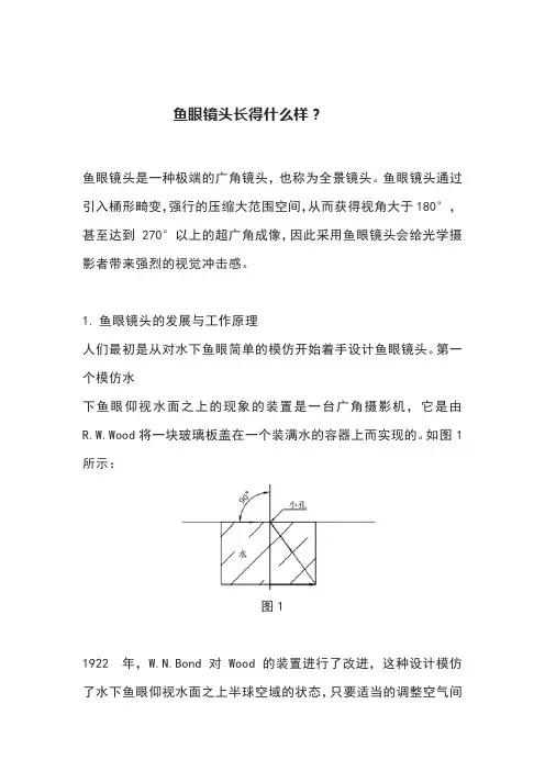 鱼眼镜头长得什么样？
