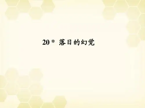 20《 落日的幻觉》课件八年级语文上册 新人教版