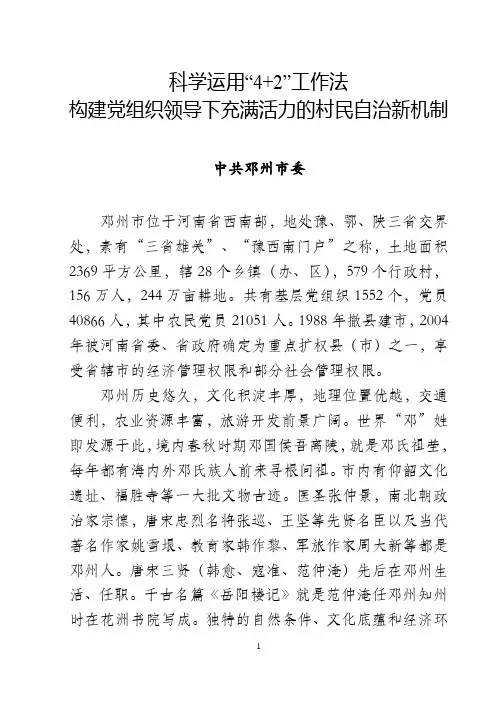 4+2汇报材料(新版)