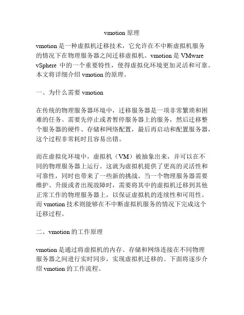 vmotion 原理