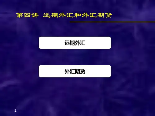 第四讲远期外汇和外汇期货(金融工程-上海交大吴文锋)