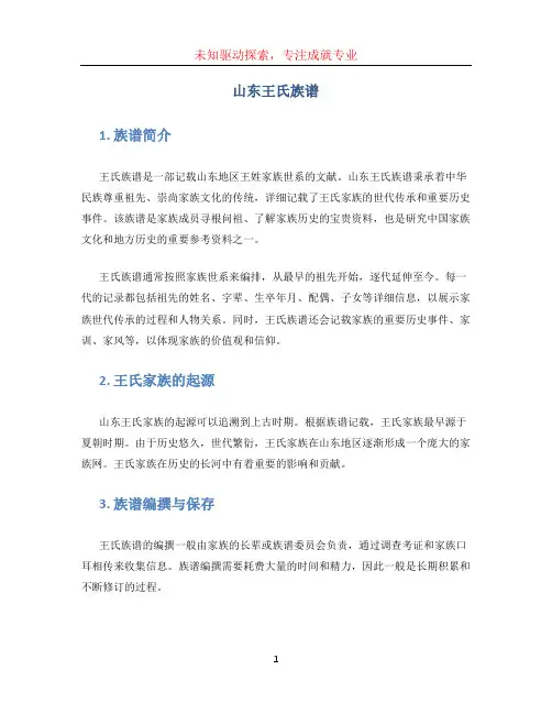 山东王氏族谱 (2)
