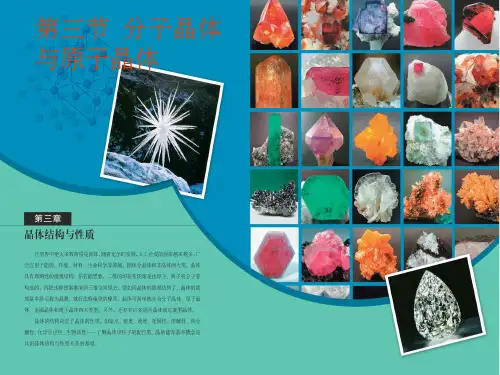 高二化学选修3第三章第3节分子晶体与原子晶体