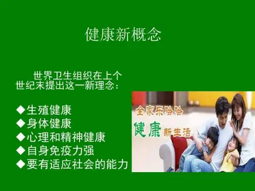 女性健康新概念课件