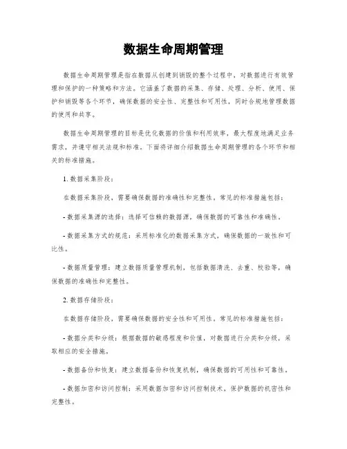 数据生命周期管理