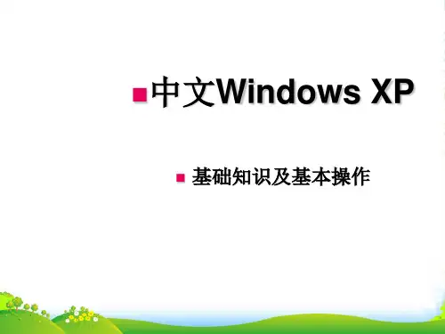 七年级信息技术上册 windows xp 基本操作课件
