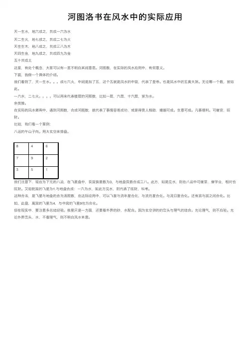 河图洛书在风水中的实际应用