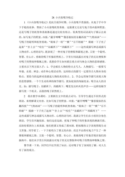 小兵张嘎夺枪记