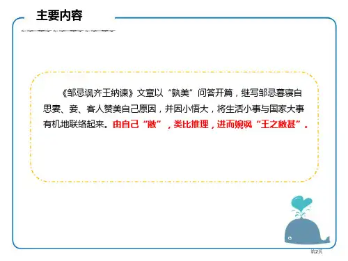 邹忌讽齐王纳谏教学课件市公开课一等奖省优质课获奖课件.pptx