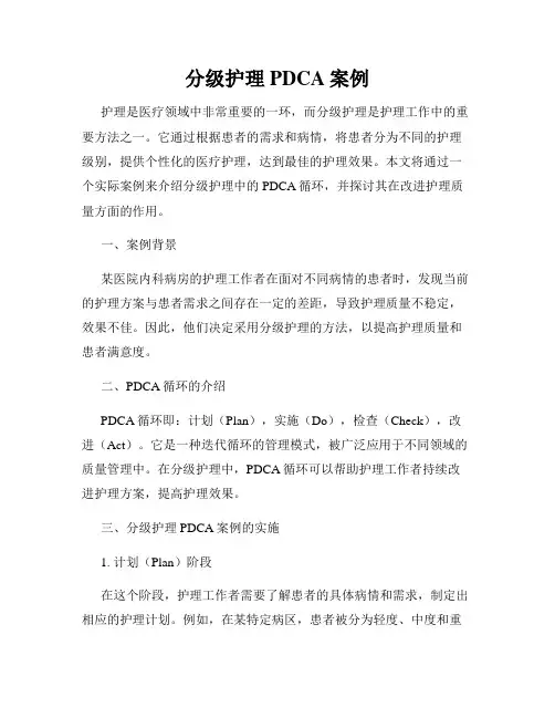 分级护理PDCA案例