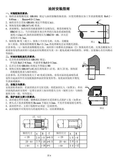 油封安装指南