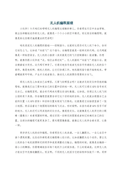 无人机编程原理