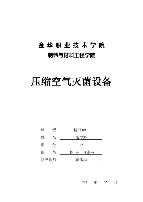 压缩空气灭菌设备(完整的)