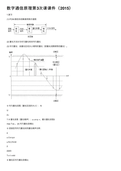 数字通信原理第3次课课件（2015）