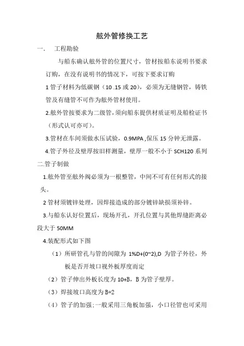 舷外管修换工艺