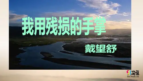 课件1：第2课 我用残损的手掌