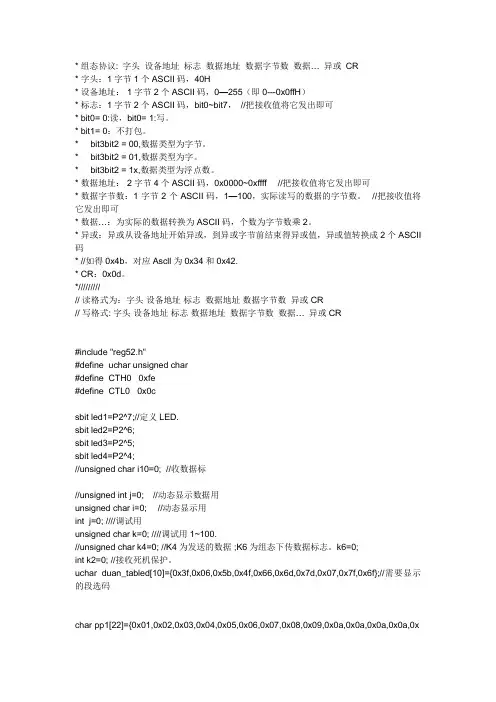 组态王与单片机通信实例