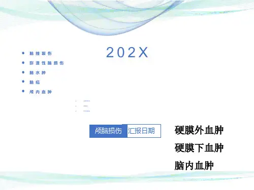 颅脑损伤的影像表现