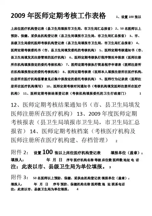医生定期考核档案3